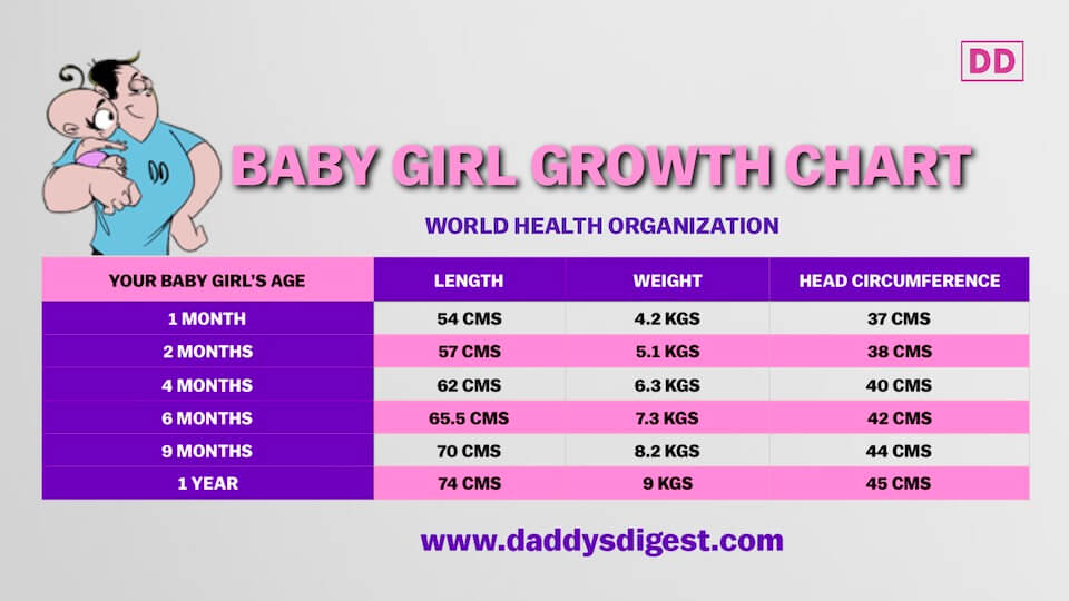Baby Growth Milestones Chart