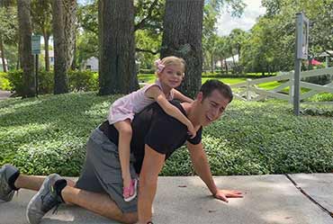 Back and Shoulder Exercises for Dads Giving Piggy Back Rides